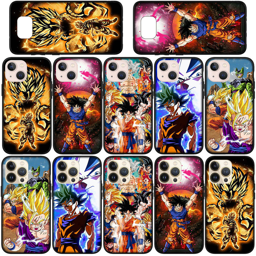 Case for Samsung Galaxy S25 S24 S23 iPhone 16 15 Xiaomi Redmi Note 14 13 12 16E 8 X 11 Pro Max XR OPPO Moto Huawei Cartoon Dragon Ball Goku DragonBall