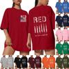 Women's Casual Short Sleeve T-Shirt Loose Fit Crew Neck Letter Print Top Comfortable Everyday Wear Lightweight Fabric