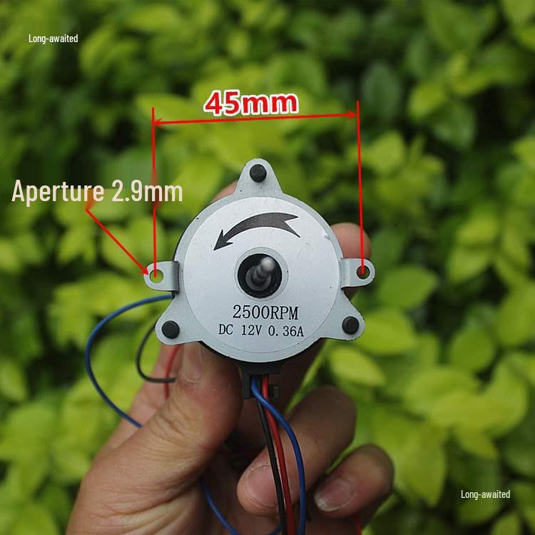 12V Brushless Mini Fan Motor: Counter-Clockwise, Built-in Drive, Child DC External Transmission