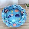 Universal Pet Nest: Medium & Large Pumpkin-Style Cushion for Cats and Dogs