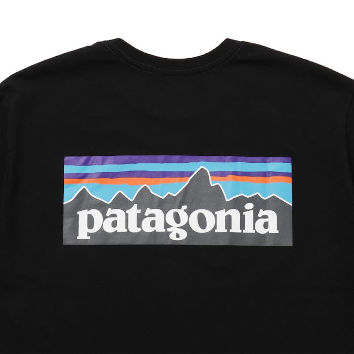 Logo Responsibility Bag Logo Print XL Size LOGO Black [Patagonia] Men's P-6 T-Shirt (US P-6 RESPONSIBILI-TEE [Item]
