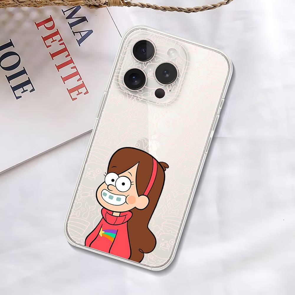 Cute G-gravity Falls-S Phone Case Soft Transparent Case For IPhone 17 16 15 14 13 12 11 Pro Max Mini Plus Cover Case