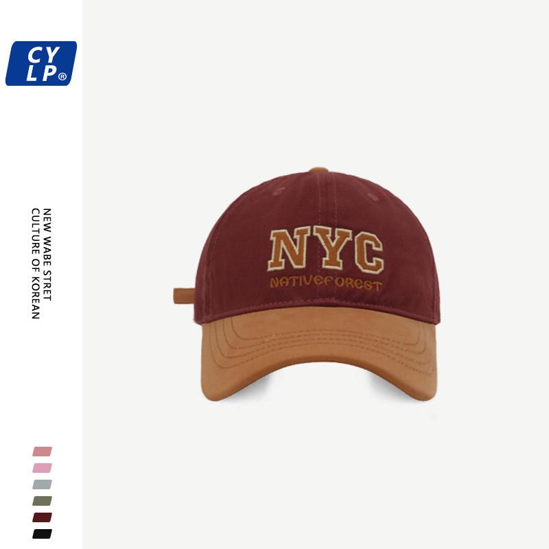 Fashionable Nyc Letter Embroidered Baseball Cap Unisex Street Style Color Design