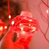 2022 New Year Red Lantern Curtain String Lights LED Spring Festival Fairy Light Street Festoon