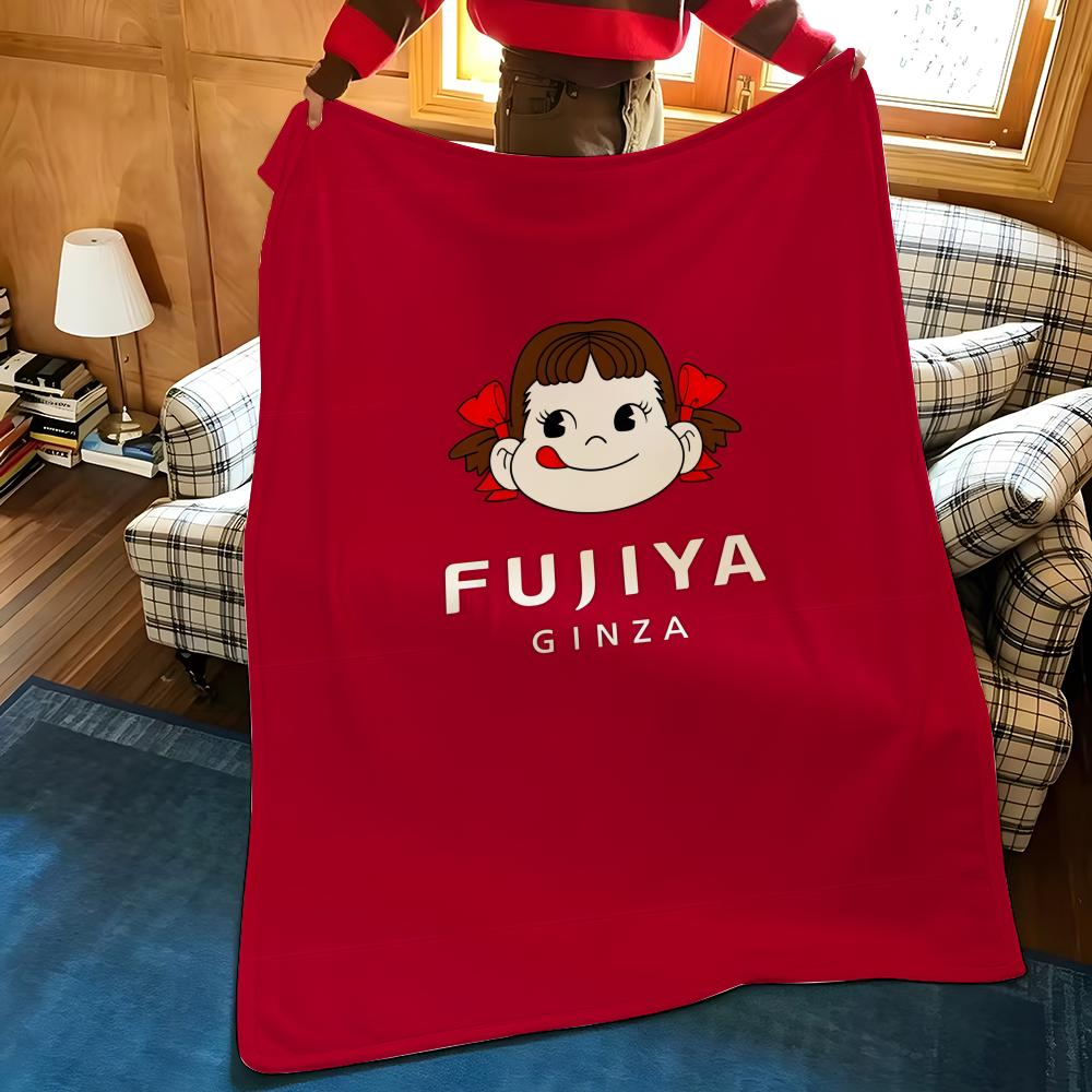 Brand F-Fujiya Throw Flannel Cozy Print Blanket, Portable, Durable  Machine Washable Cute Cool