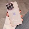 Luxury Armor Glitter Diamond Transparent Clear Hard Case for iPhone 15 14 Pro Max 13 12 11 Plating Camera Lens Protection Cover