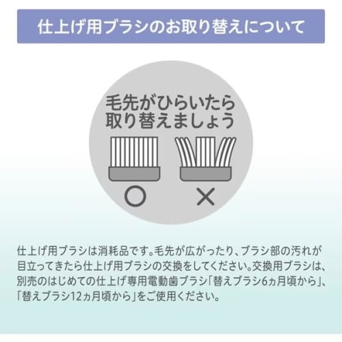 Pigeon First-Time Finishing Electric Toothbrush Set (5-Piece Set) with 2 Replacement Brushes and a Bonus Gift with Kunutonn Original Logo