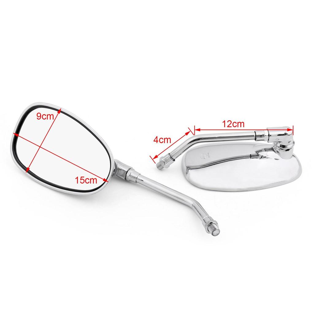 10mm Motocycle Rear View Mirrors For Yamaha XV1100/535/750 SR125/185/250 SRX600