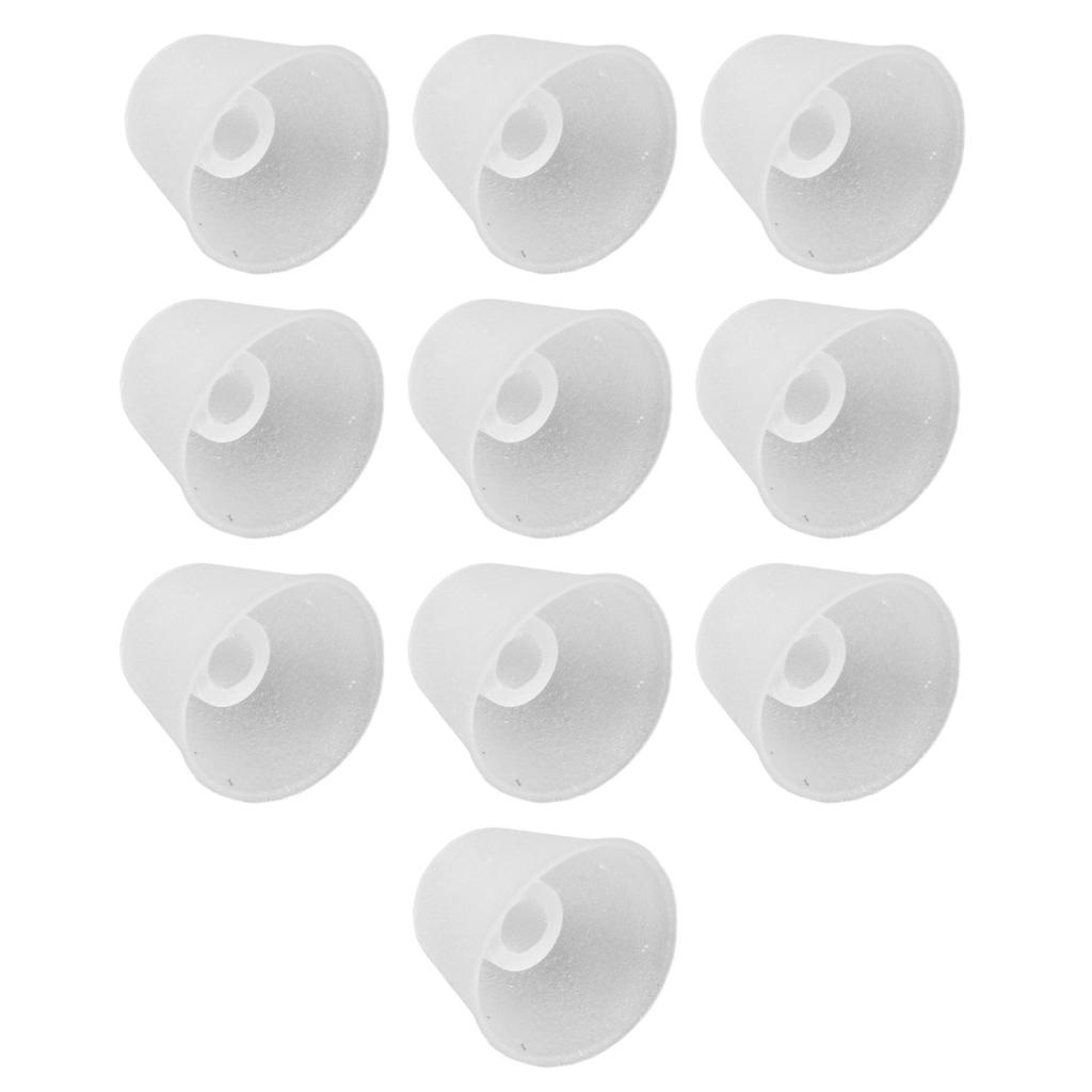 10pcs Replacement Earbud Silicone Cone Shaped Earbud Tips Set for Hearing Amplifier