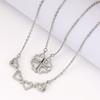 Love Variety Folding Hollow Clover Clavicle Necklace Necklace Special For