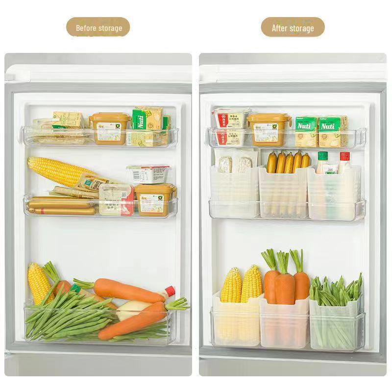 Refrigerator Side Door Storage Box - Fresh-Keeping Food-Grade Kitchen Organizer