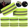 1-5 Stück Reflektierende Bänder Elastisches Armband Handgelenkband Knöchel Beinbänder Sicherheitsreflektorband Gurte für Nachtspaziergänge Radfahren Laufen