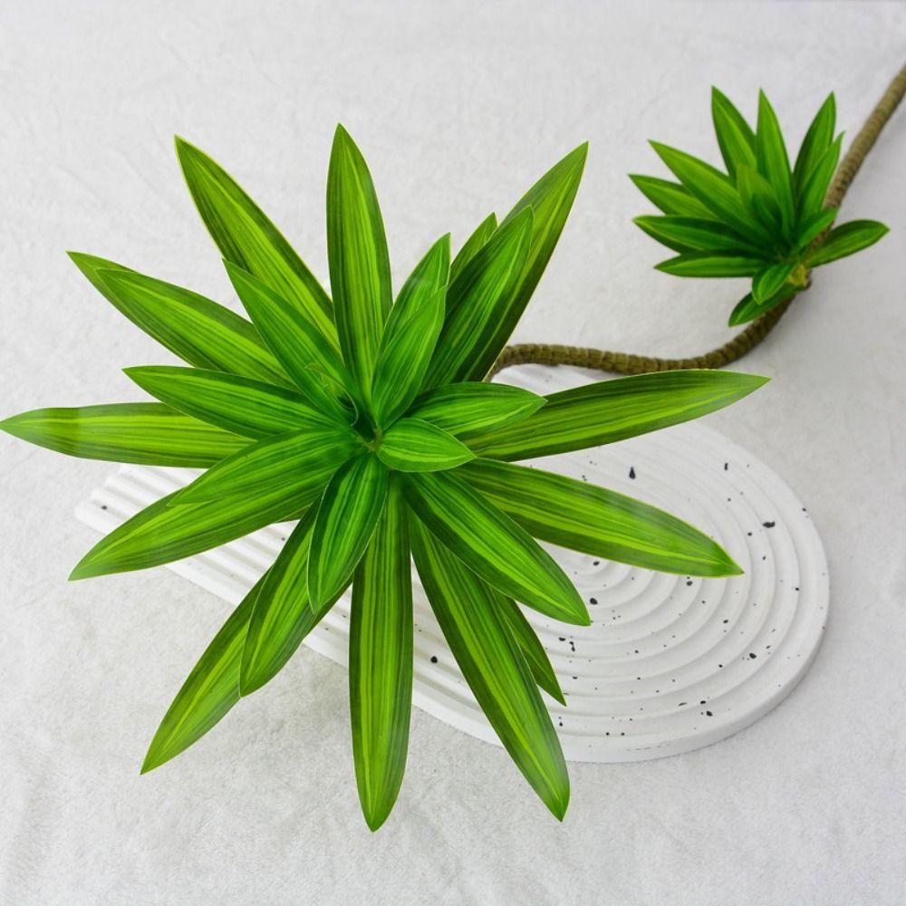 Elegant Artificial Plants Branch Real Touch Green Plants Fake Bamboo Leaves  Living Room Decoration
