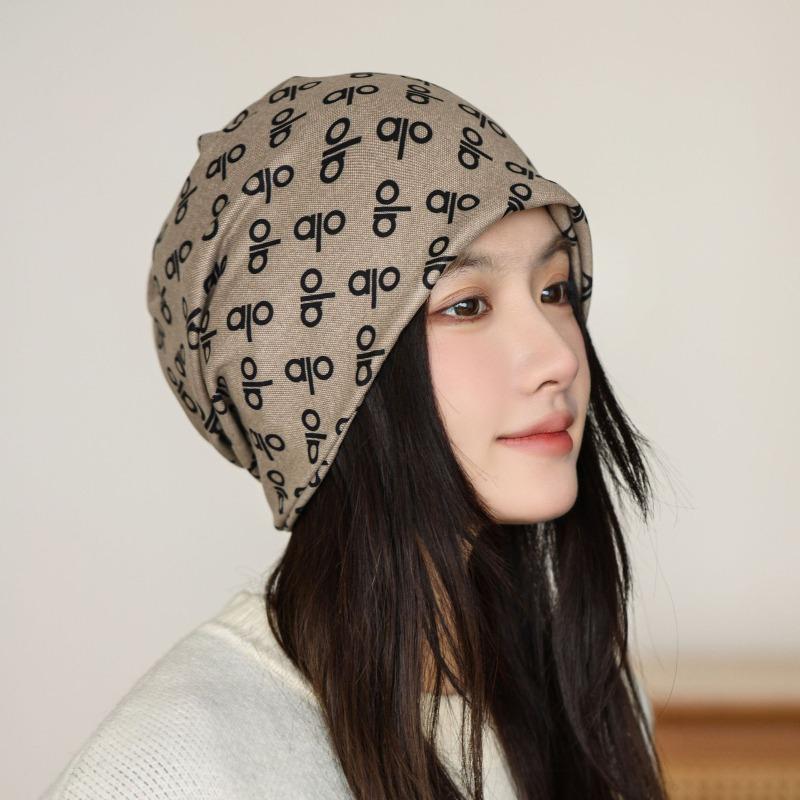 Large Cashmere Twist Hat Women's Autumn and Winter Changeable Scarf Warm Windproof Thickened Neck Cover