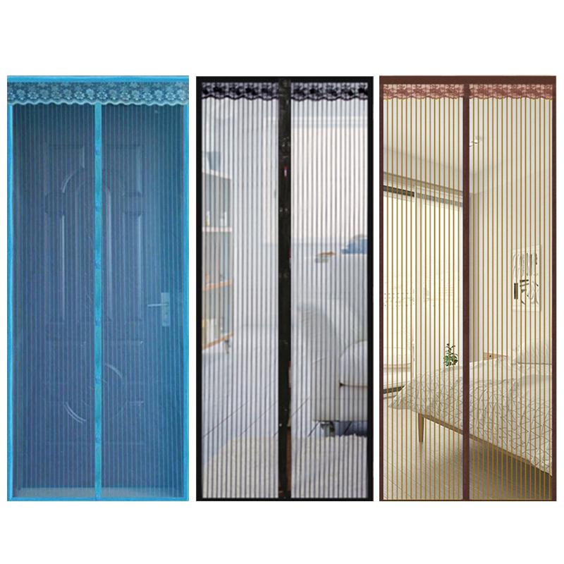 Screen Door Mesh Curtain Anti Mosquito Fly Insect Net Insect-Proof Mesh Door Curtain For Home Kitchen Windows And Doors