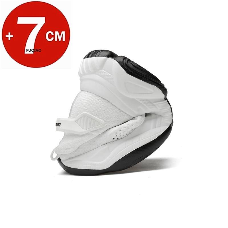 Herren Klobige Höhenerhöhende Sneaker Sommer Atmungsaktives Mesh Herren Elevator Schuhe 7cm Fersenerhöhung Einlegesohle Übergröße 36-44