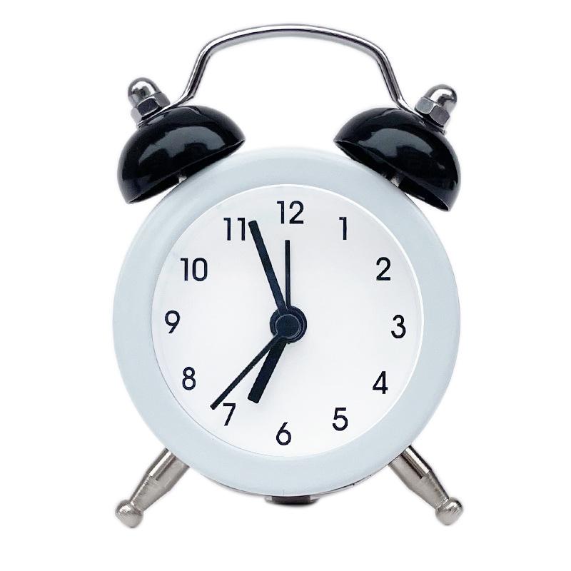 Mini Metal Alarm Clock Cute Creative Student Children's Small Alarm Clock Exchangeable Clock Face