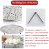 6 Pack Removable Legs for Steamer Rack Steaming Tray Bracket Detachable Stand Leg Stainless Steel Steam Holder Shelf 5cm/1.97in Cooking Tray Water