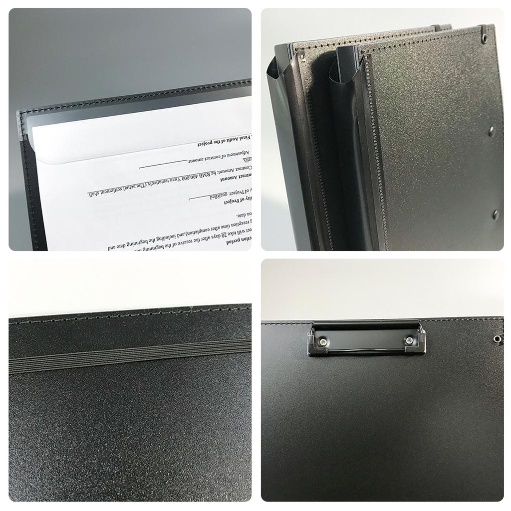 Folding Nursing Clipboard for Students Nurses Doctors 2 Layer Foldable Clipboard Pocket Writing Pad with Elastic Band