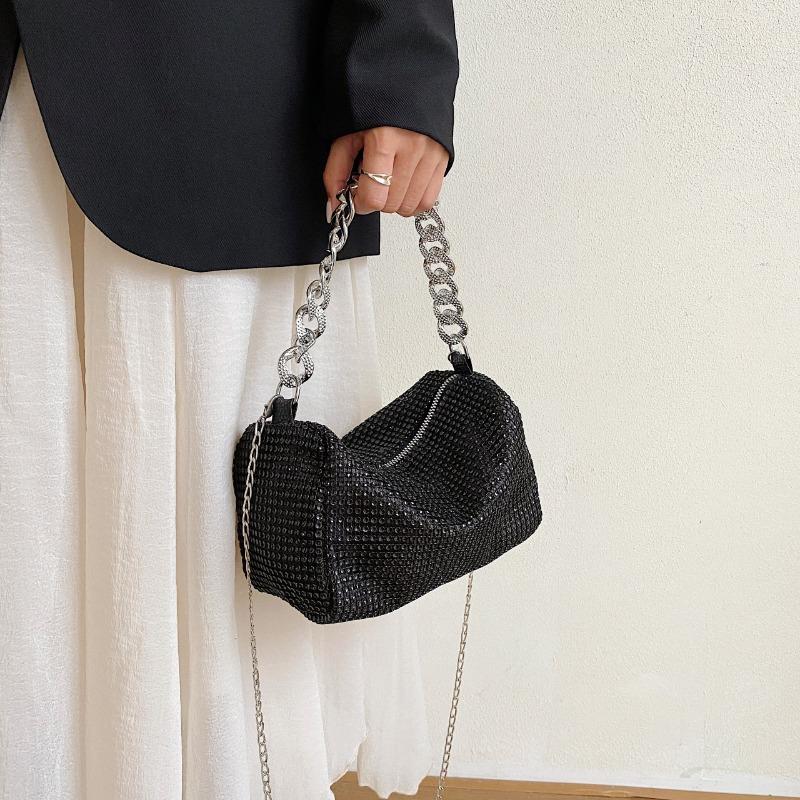 able Women's Tote Bag, Chic Banquet Bag, Stylish Bright Diamond Crossbody Bag able Shiny Diamond Handbag Cross Bag