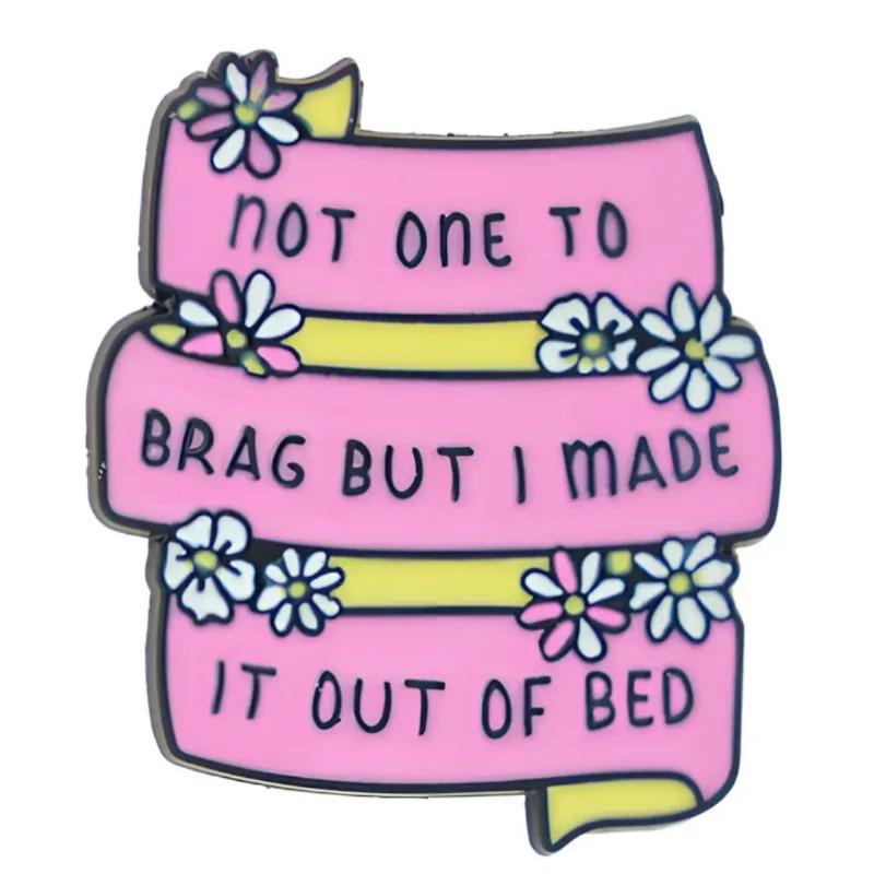 Fun Fun Quotes Alloy Brooch Cartoon Brooch Badge Metal Backpack Sweater Accessories Gifts Spot Wholesale