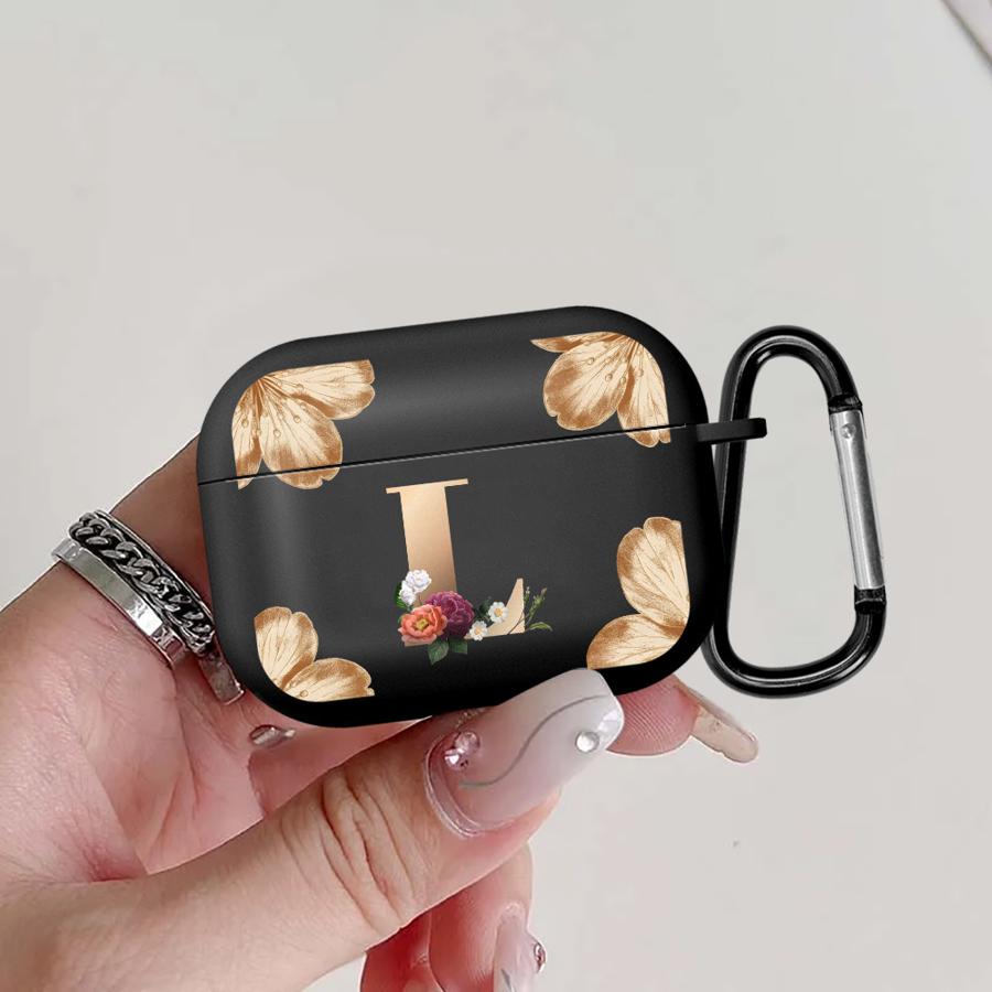 

Flower Name Letter K L Earphone Cases Cover Case For Airpods 4 Pro2 Pro3 Pro 3 2 1 Airpods 1