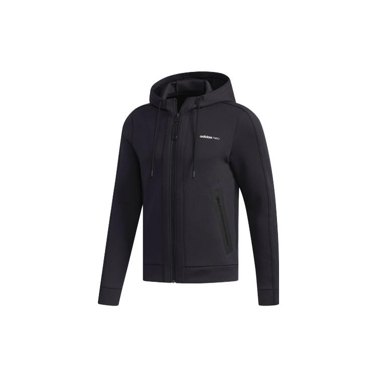 adidas neo Casual Sports Hooded Jacket Black Men s BQ0794 M