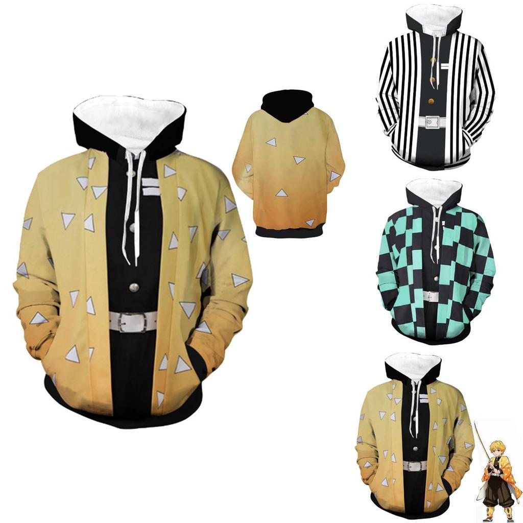 Slayer Kimetsu No Yaiba 3d Hoodie Sweatshirt With Comfortable Soft Material**