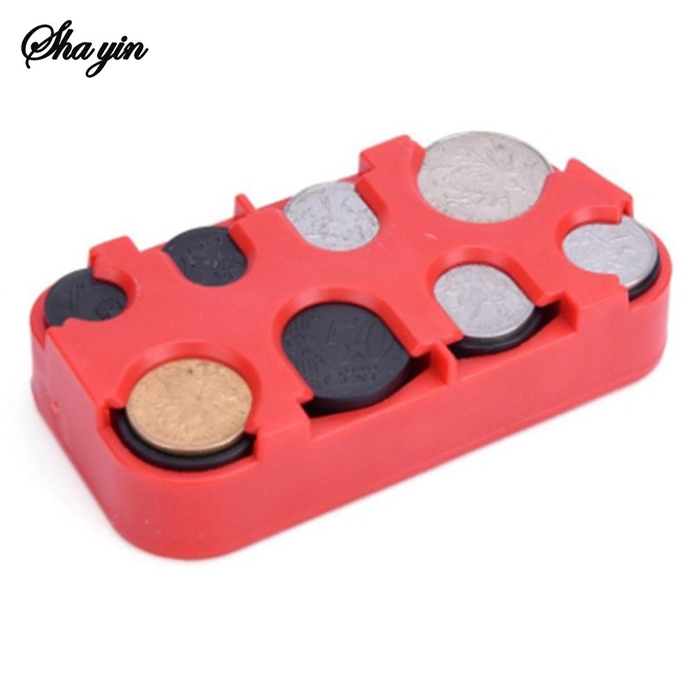 Creative Coin Box, Euro 8 Coin Boxes, Coin Dispenser, Change Storage Box, Coin Savings Box, Coin Organizer