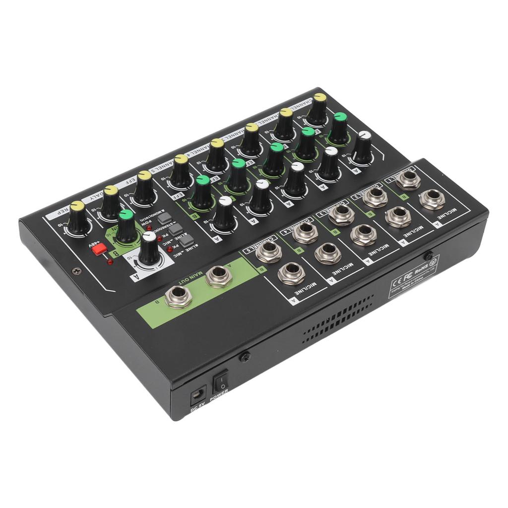 MIX5210FX 10 Channel Effects Mixer Sound Console Compact Sound Studio Mixer Sound Board Portable