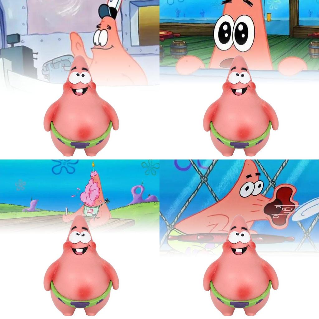 Adorable Small Patrick Star Figurine Perfect For Spongebob Squarepants Enthusiasts