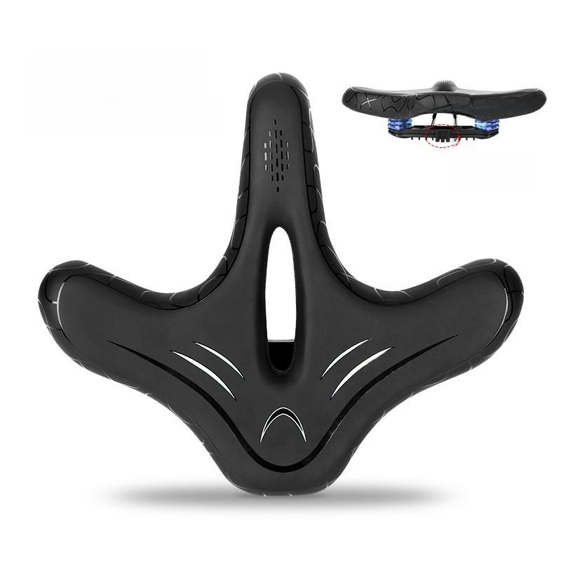 Bicycle Saddle Wide Comfortable Cushion With Shock Absorption For Commuters