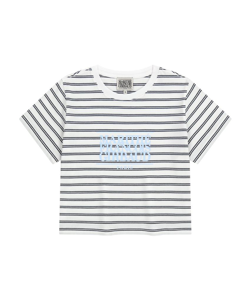 Malittepeulangsowajeobeo W Classic Logo Crop Tee Dark Navy