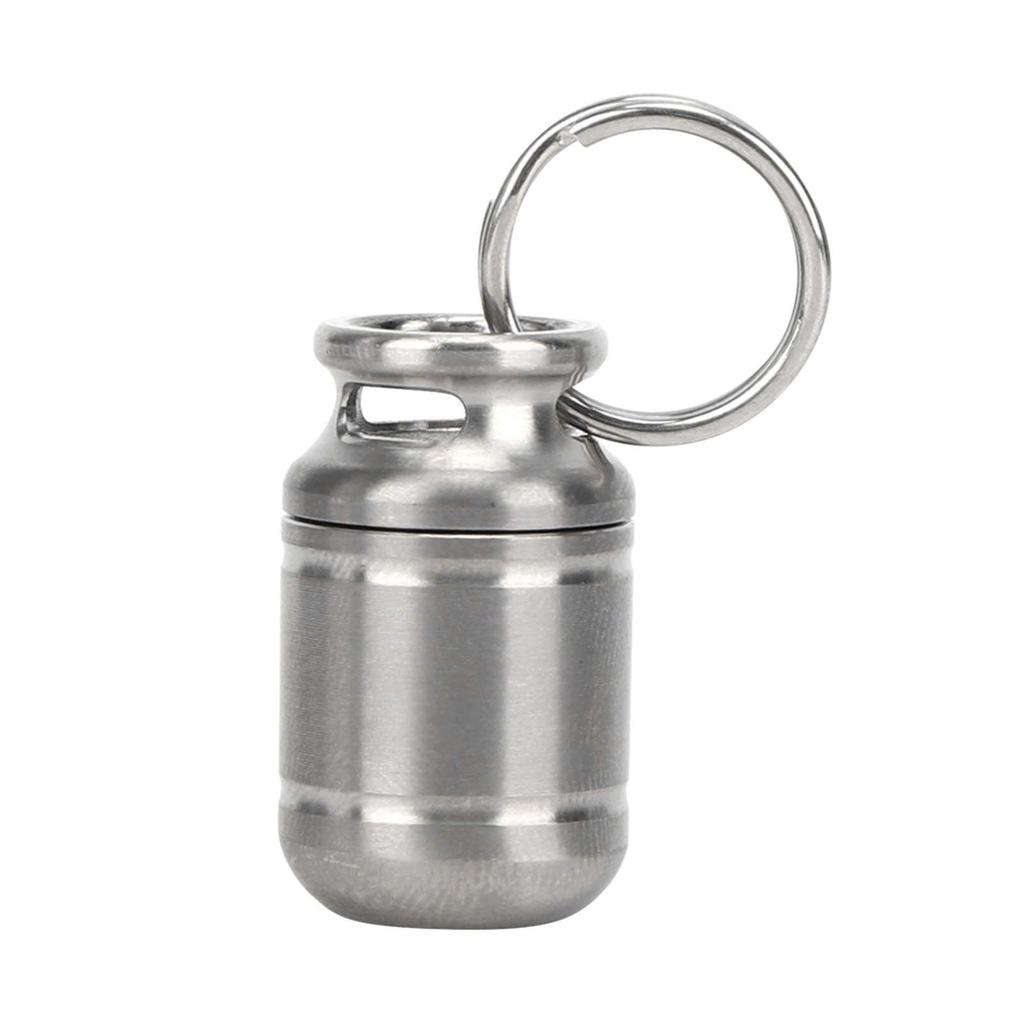 Portable Titanium Alloy Medicine Holder Waterproof Warehouse Mini Pill Storage BottleS