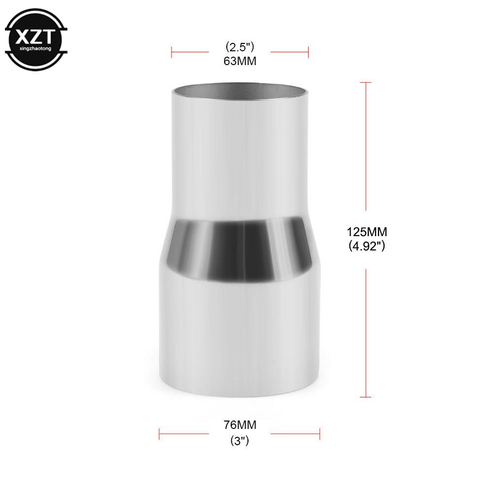 Univerzální nerezová ocelová standardní reduktorová trubka pro automobily 51-67 mm, 76 mm, 63 mm, 60 mm až 63 mm, 57 mm, 52 mm, 50 mm