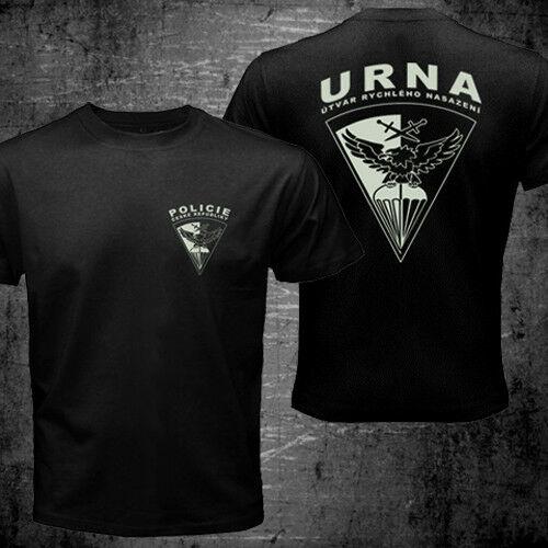 

New URNA Czech Republic Tactical Anti Terrorist Military Men T-Shirt Short Sleeve Casual Cotton O-Neck Summer Mens T Shirts L