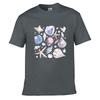 Watercolor Seashell Starfish Coastal Ocean Shell Illustration Loose Vintage Distressed Washed Casual Tee