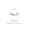 Yhpup Waterproof 18K Gold Plated Geometric Stainless Steel Double Color Cuff Bracelet Bangle Statement Charm Texture Jewelry New