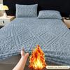 Autumn and Winter New Tafu Velvet Bed Sheet Winter Thickened Bed Sheet Three Piece Set Milk Velvet Mattress Protective Cover