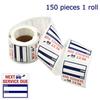 150PCS/Set Oil Change Service Reminder Stickers Clear Windo Lite Sticker Pack