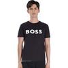 HUGO BOSS SS22 Men's Logo Print Short-Sleeve T-Shirt Black 50481923-002