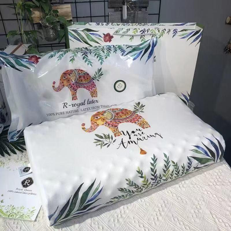 Royal Thailand Elephant Latex Cervical Neck Support Pillow