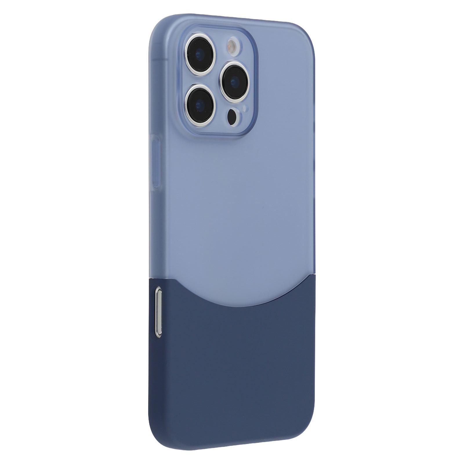 

For iPhone 16 Pro Max Case Dual Color Splicing Matte PC Phone Cover Precise Cutouts As Shown B