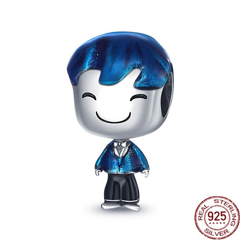 New In Copper Boys Girls Couple Charms Beads For Original Women'S Bracelets Fine Diy Jewelry Pendant Gifts