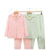 Dingdang Guifei Women's Two-Piece Fall/Winter Pajama Set: Turn-Down Collar, Long Sleeve, Long Pants, Casual and Comfortable Homewear.