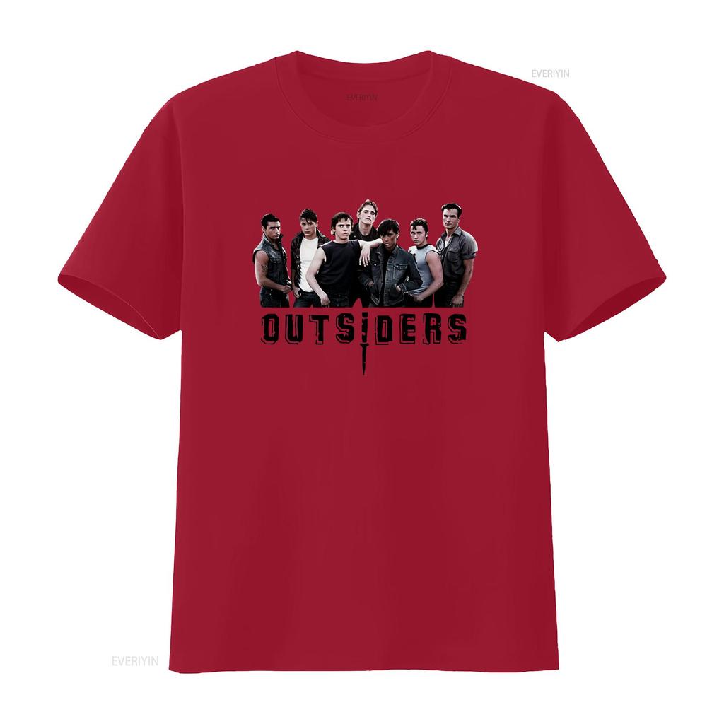 The Outsiders T Shirt 749 Retro White  Vintage Washed Stretched Soft Unisex Top For Everyday Wear Graphic Casual Versatile