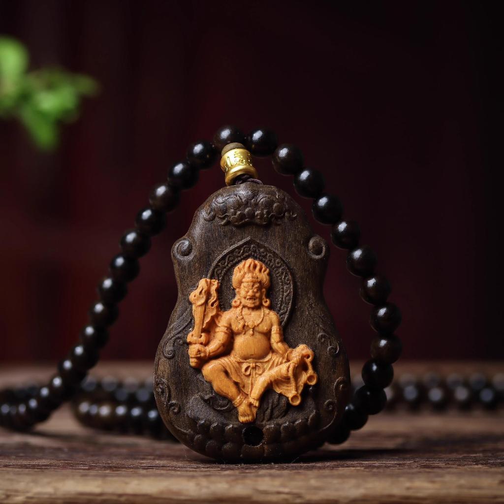 Chengui Zhao Gongming Martial God of Wealth Pendant Necklace – Five Ways God of Wealth Design for Men and Women