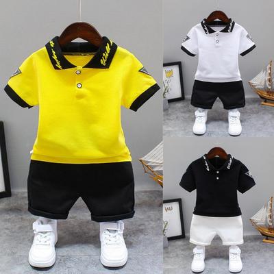 Kinder Jungen Sportanzug Kleinkind Jungen Formelle Kleidung Sets Sommer Weiß Schwarz