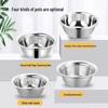 Thickened Stainless Steel Kitchen Basin & Colander Set