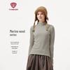 Tanboer Women's Outdoor Half-Zip Wool Blend Pullover Hoodie